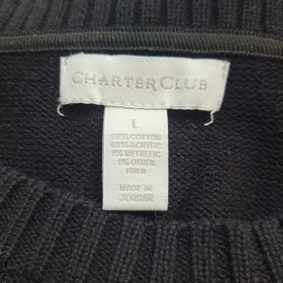 Charter Club Elegant Deer Sweater Women's Size Large - Picture 4 of 4